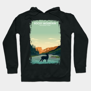 Rocky Mountain National Park Travel Poster Hoodie